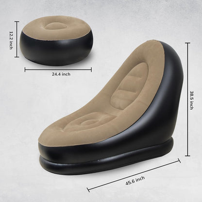 Premium Inflatable Chair With Footrest