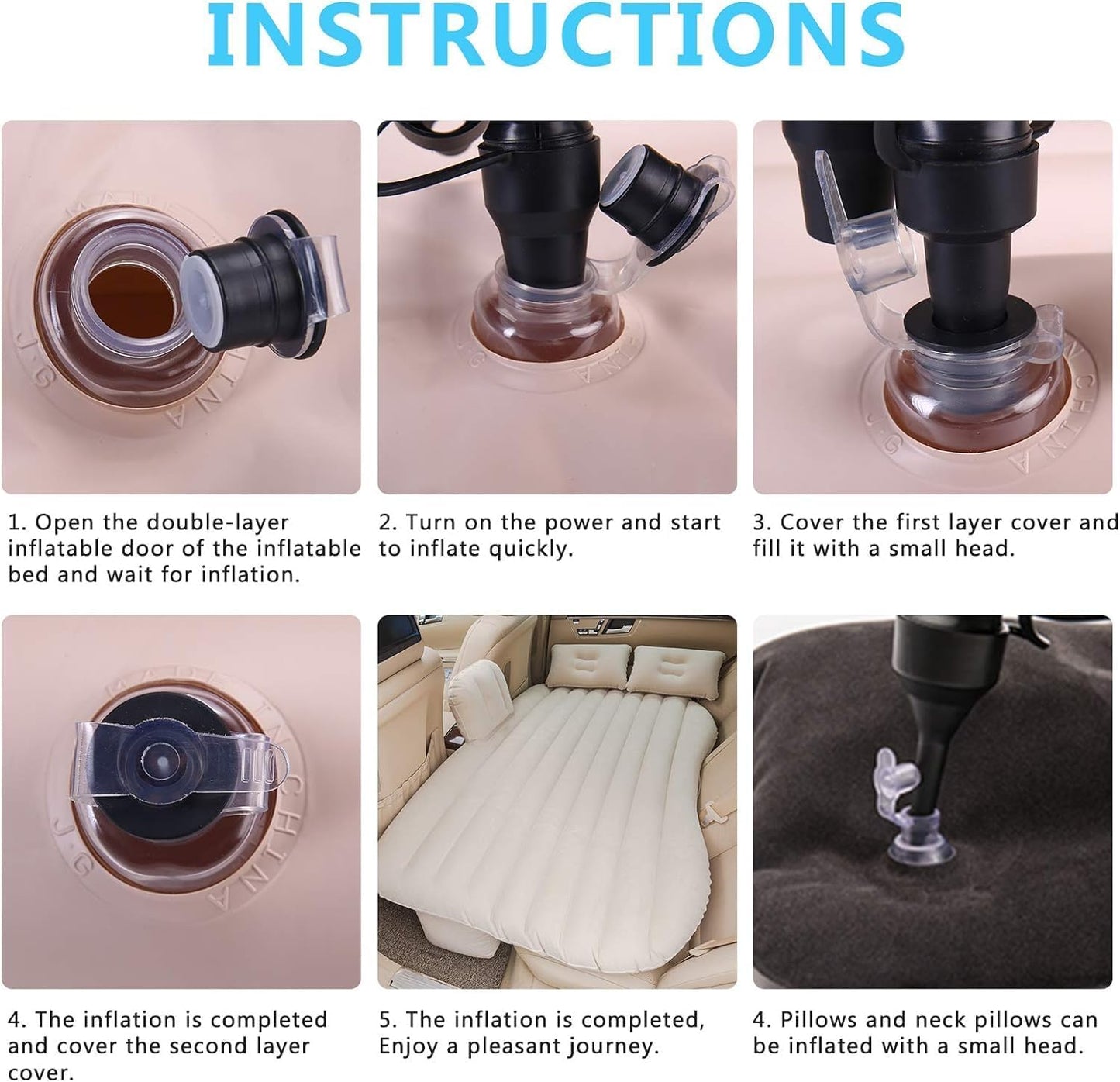 Inflatable Car Bed (Backseat Mattress)