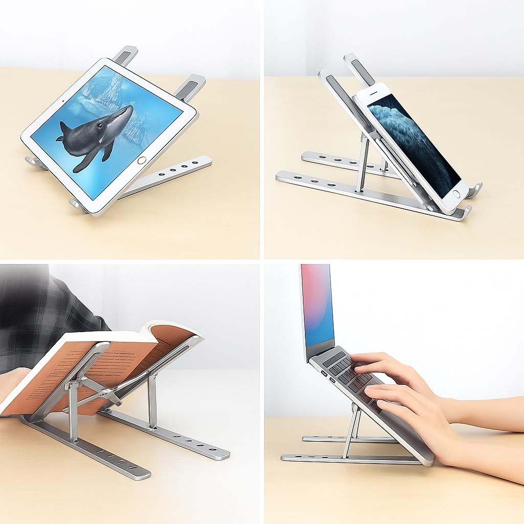 Aluminum Laptop Stand (Adjustable/Foldable)